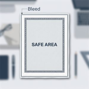Diagram bleed dan safe area