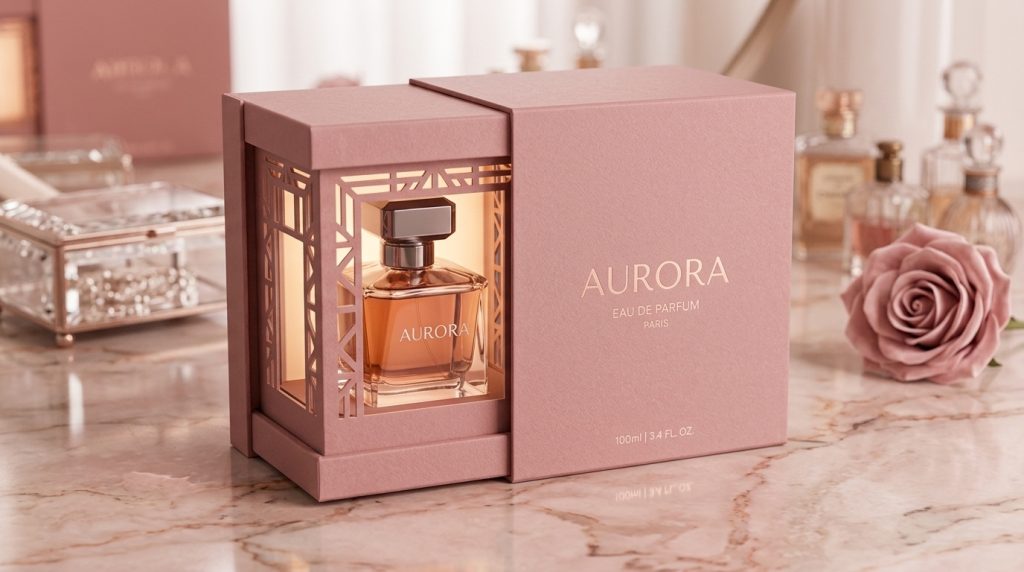 Custom Packaging parfum pink